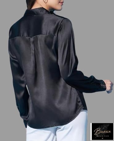 Image of Bowrain Women's Full Sleeves Satin Shirt