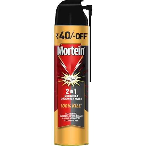 Mortein 600 ml - 2 in 1 Mosquito Killer & Cockroach Killer Spray - 600ml | All Insect Killer | Lemon Fragrance | 100% Kill Guarantee | Mosquito Repellent, Mosquito Spray Aerosol (B07143194D) Amazon Price History, Amazon Price Tracker