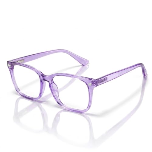 Image of TIJN Blue Light Blocking Glasses for Women Men Square Frame Nerd Eyeglasses Anti Blue Ray Computer Screen Glasses