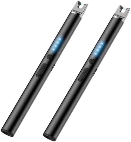 2 Packs Electric Candle Lighters, Windproof Flameless USB Recharg...