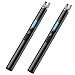 TOPKAY 2 Packs Electric Candle Lighters, Christmas Stocking Stuffers Gifts for Women Mom Men Wife Sister,Windproof Flameless USB Rechargeable Plasma Arc Long Lighter for Grill Firework Kitchen