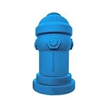 Silicone Potty Training Dog Fire Hydrant | Pee Training for Male Dogs | Petite 4' W x 7' H (Blue)
