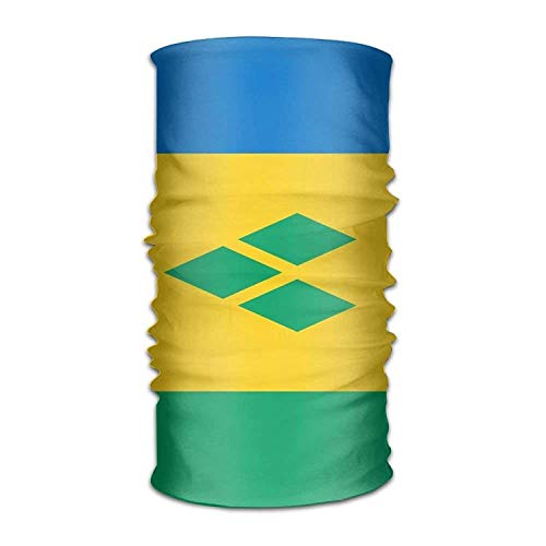 Flag of Saint Vincent and The Grenadines Unisex Outdoor Sport Scarf Headbands Bandana Mask Neck Gaiter Head Wrap Sweatband Headwear