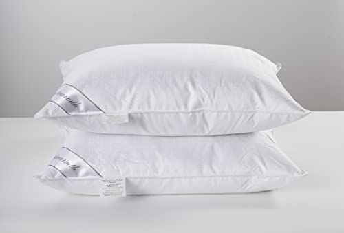 La Mejor Lista de Almohada pluma de ganso - los más vendidos. 48 Eastwarmth - Inserto de almohadas de plumón y plumas de ganso natural, juego de 2 almohadas suaves para ropa de cama, 100% algodón suave, King 20x36 pulgadas