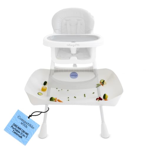 CATCHY - Food Catcher - Compatible with Dream On Me Portable 2-in-1 Tabletalk High Chair + 11 Other High Chairs - Highchair Sold Separately - Baby Food &amp; Mess Catcher - Under High Chair Accessory
