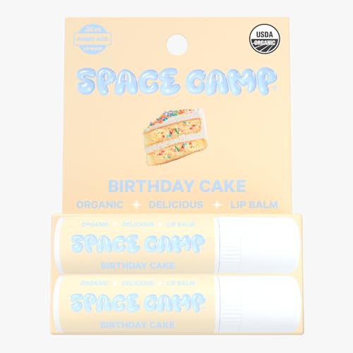 Wellness Jumbo Lip Balm - Birthday Cake Organic Flavored Balm (2 Pack)