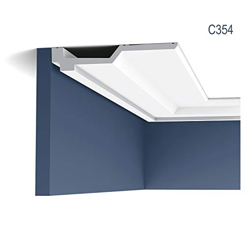 Cornisa plana C354 Orac Decor perfil de 4cm para ocultar imperfecciones 3