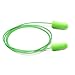Moldex 6900 Pura-Fit Single-Use Earplugs, Corded, 33NRR, Bright Green, 100 Pairs