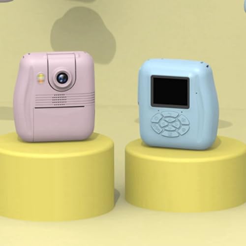 Impresora portátil para niños azul mini cámara digital SLR con papel térmico y pegatinas 5