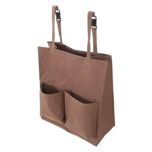 FUNOMOCYA Cleaning Supply Cleaning Cart Pouch Janitorial Bag Plastic Janitorial Cart Bag Cloth Coffee