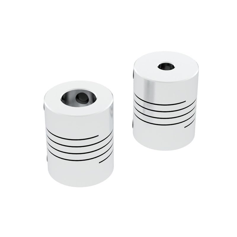 SUOFEILAIMU-PHONE CASE Metal Coupler for CNC Motor Jaw Shaft Coupler 2mm to 8mm Flexible Coupling OD 15x20mm 2/3/3.17/4/5/6/6.35/7/8 mm (Inner Diameter : 2mm to 8mm)