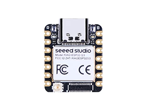 Seeed Studio XIAO ESP32S3-2.4GHz Wi-Fi, BLE 5.0, Dual-core, Battery Charge Supported, Power Efficiency and Rich Interface, Ideal for Smart Homes, IoT, Wearable Devices, Robotics …