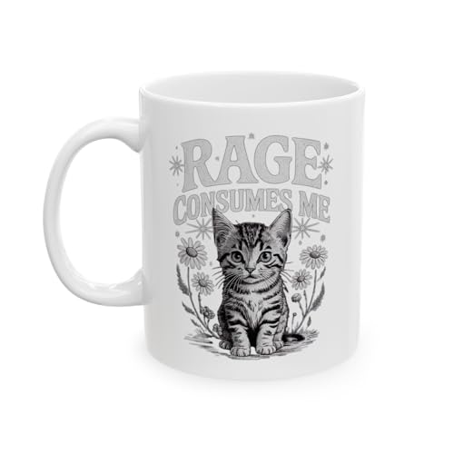 Rage Consumes Me Cat Mug