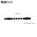 YOKIVE 9 Pcs Dart Shafts, Indoor Outdoor Aluminum Medium 2BA Thread Dart Stems Replacement Dart Accessories | Home, Club, Camping (Black, 48mm)