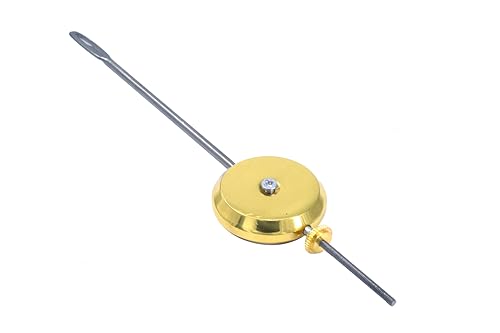 TAURISH Universal Brass Pendulum bob Adjustable Fitting Wall Clocks Mantle Clock Part 165mm Long