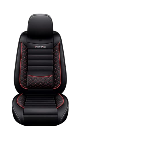 Housse de siège de voiture en cuir pour Ford F-150 Raptor Ranger noir et rouge
