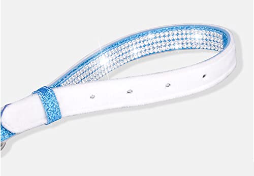 Rhinestone Dog Collar, Cute Dazzling Sparkling Leather Dog Cat Rhinestone Collar Crystal Diamond Pet Dog Puppy Collar (M:27-35Cm, Gold-1) #TOP3