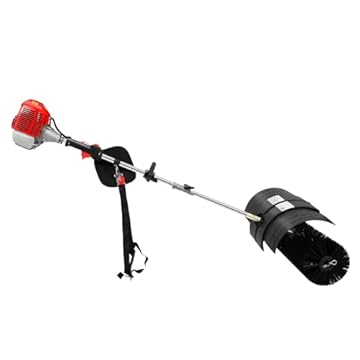 gas powered yard sweeper