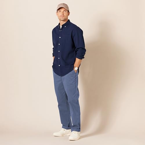 Image of Amazon Essentials Men's Classic-Fit Wrinkle-Resistant Flat-Front Stretch Chino Pant