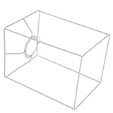 Beavorty Wire Lampshade Frame Square 7.87X5.51X5.51In Diy Lamp Shade Frame Wire Cage for Table Lamp Ceiling Light Fixture Replacement and Craft Projects