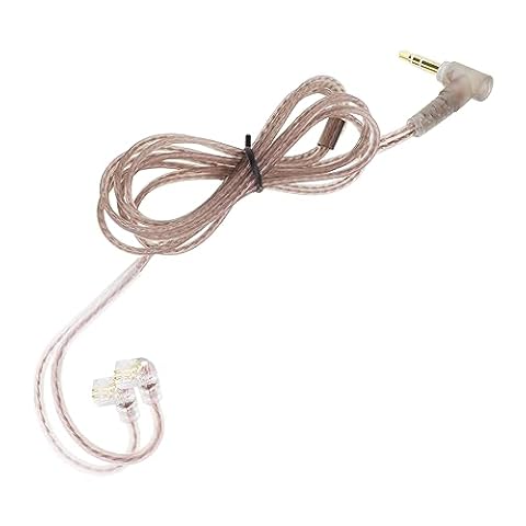 Create idea C Pin 3,5 mm kabel wymienny do słuchawek dousznych bez mikrofonu kompatybilny z przewodem słuchawkowym stereo KZ ZST/ZSR/ED12/ES3/ES4/ZS10/AS06