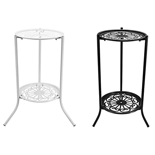 Suporte Para Vaso, Funien 2 Titular Suporte De Vaso De Planta De Metal Suporte De Flor Prateleira Ja