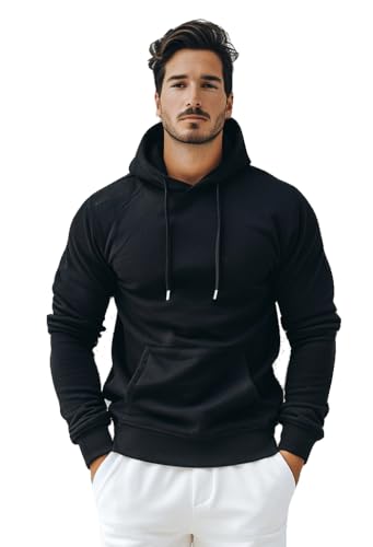 EMF Protection Hoodie Pullover Sweatshirt Blocks 5G WiFi and RF Radiation Anti-EMF Shielding Clothing for Men (US Alpha XX-Large Regular Regular Black)