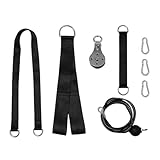 RETUOLWAG Poleas extraíbles para ejercicio, cuerda de ejercicio, accesorios para el pecho, equipo de entrenamiento, poleas de peso, fáciles de usar