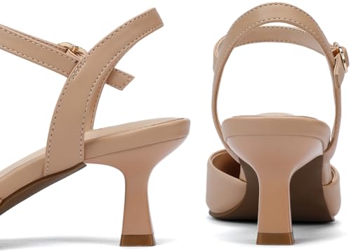 2.2 Inch Kitten Heels for Women Closed Toe Dress Shoes for Women Comfortable Dressy Low Stiletto Heel with Ankle Strap Womens Pumps2