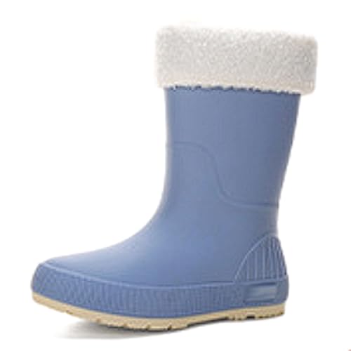 [LIEWEI Boutique RIBEN] ���f�B�[�X �~�h���䃌�C���u�[�c �h�� ����~�� �E�F�[�f�B���O�u�[�c ���� PVC �K�[�f���u�[�c 4�V�[�Y�� �t���[�X���n(Blue 1,23.5)