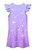 Girls Fashion Dresses Kids Pop Singer Graphic Playwear Novelty Casual Wear Birthday Gift 9-10 Years Purple