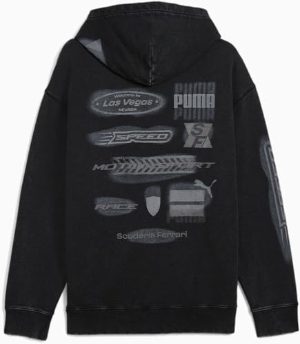 PUMA - Mens Ferrari Race Desert Sun Las Vegas Hoodie, Color Black, Size: Medium2