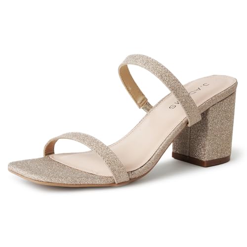 J. Adams Stormi Women’s Square Toe Block Heel Sandals