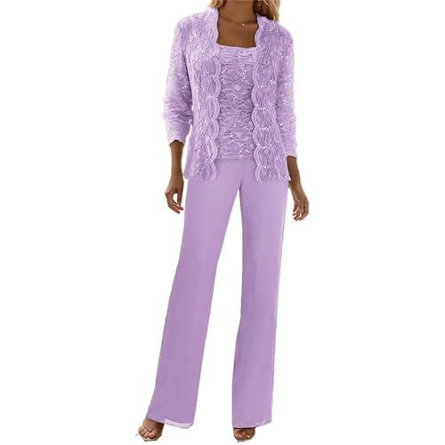 Costume 3 pièces en mousseline de soie et pantalon de cérémonie premium