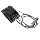 Toddmomy Aktiver Schwarzer Tonabnehmer für Folk Gitarren mit Onboard Gitarren Equalizer und Selbstgemacht Sound Control Universelle Montage für Reise und Bühnenanforderungen