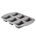 Circulon Nonstick Bakeware 6-Cup Mini Loaf Pan, Gray