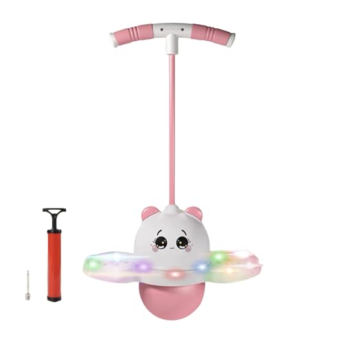 Boule de saut panda avec lumière LED et planche antidérapante