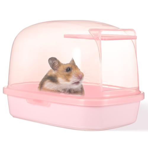 Abaodam Bac à Sable en Plastique pour Hamster et Chinchilla, Salle de Bain Hygiénique et Sanitaire, Design Simple et Élégant, pour Cage d'animaux