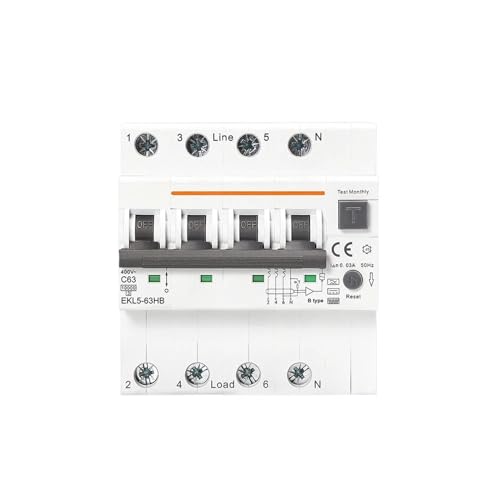RCBO Type B disjoncteur EKL5 évite les surcharges et coupures de courant 2P
