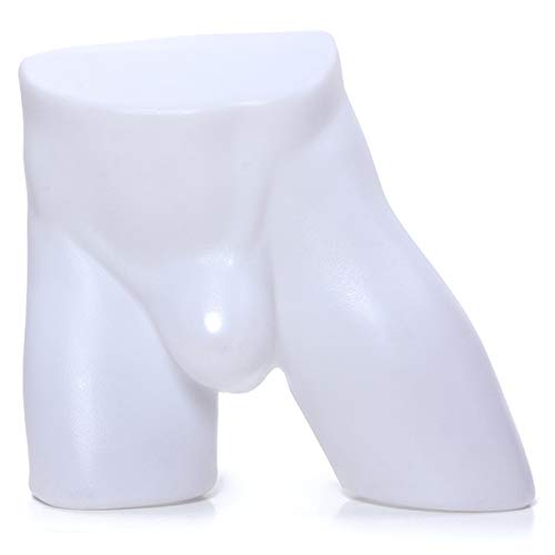 Welliestr 1Pc (White) Unbreakable Plastic Black The Lower Half Body Male Mannequin Torso For Men'S Underwear Display,Mannequin Male Hip thumb #1
