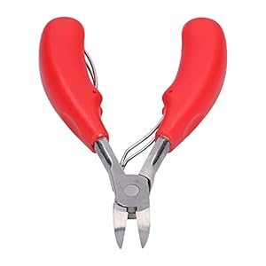 Varkenstand-snijtang, hoge elasticiteits-tanden-snijtang Duurzaam Handig met intern automatisch terugverend ontwerp voor het snijden van varkenstanden(rood)