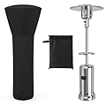 Tangkula Patio Heater Cover with Zipper and Storage Bag, Outdoor Patio Propane Heater Cover, Waterproof, Dustproof, Wind-Resistant, Sunlight-Resistant, Snow-Resistant, 87”H x 34”D x 19”B