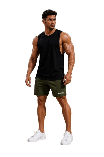 Men's Cotton Deep Armhole Tank Top Gym Vest Sleeveless Stringer-picture-53