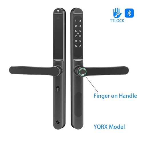 Serrure connectée TTLock avec empreinte et code pour porte en verre - 7