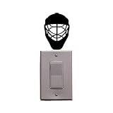 DINGDONG ART    Wandaufkleber Sport Eishockey Helm Vinyl Schalter Aufkleber