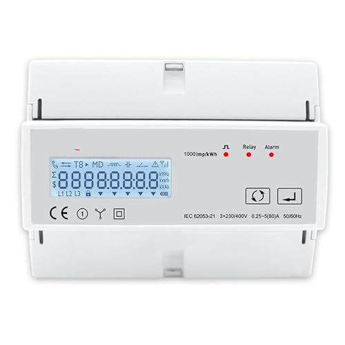 Compteur d'énergie triphasé intelligent TAC7361C pour optimiser la recharge auto