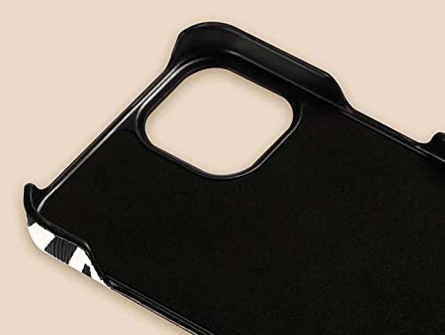 Coque iPhone 13 antichoc en cuir doublé microfibre zébrée - 4