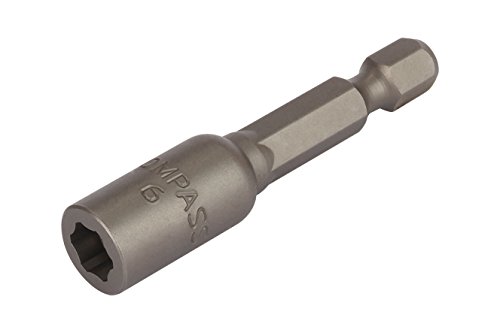 wolfcraft "Professional" Wrench Socket I 1375000 I for The Toughest Screw Connections, Grey