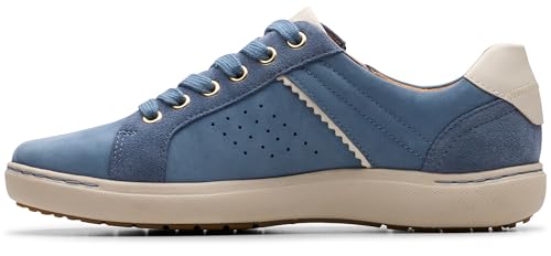 Clarks Clarks Womens Nalle Zen Blue Combi Nubuck 8.5 Wide