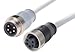 HARTING 21349697496020 SENSOR CABLE, 4P, 7/8"PLUG-RECEPTACLE, 2M